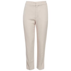 Chloe Pink Crepe Regular Trousers M