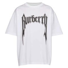 Burberry Logo Print Cotton Oversized T-Shirt S