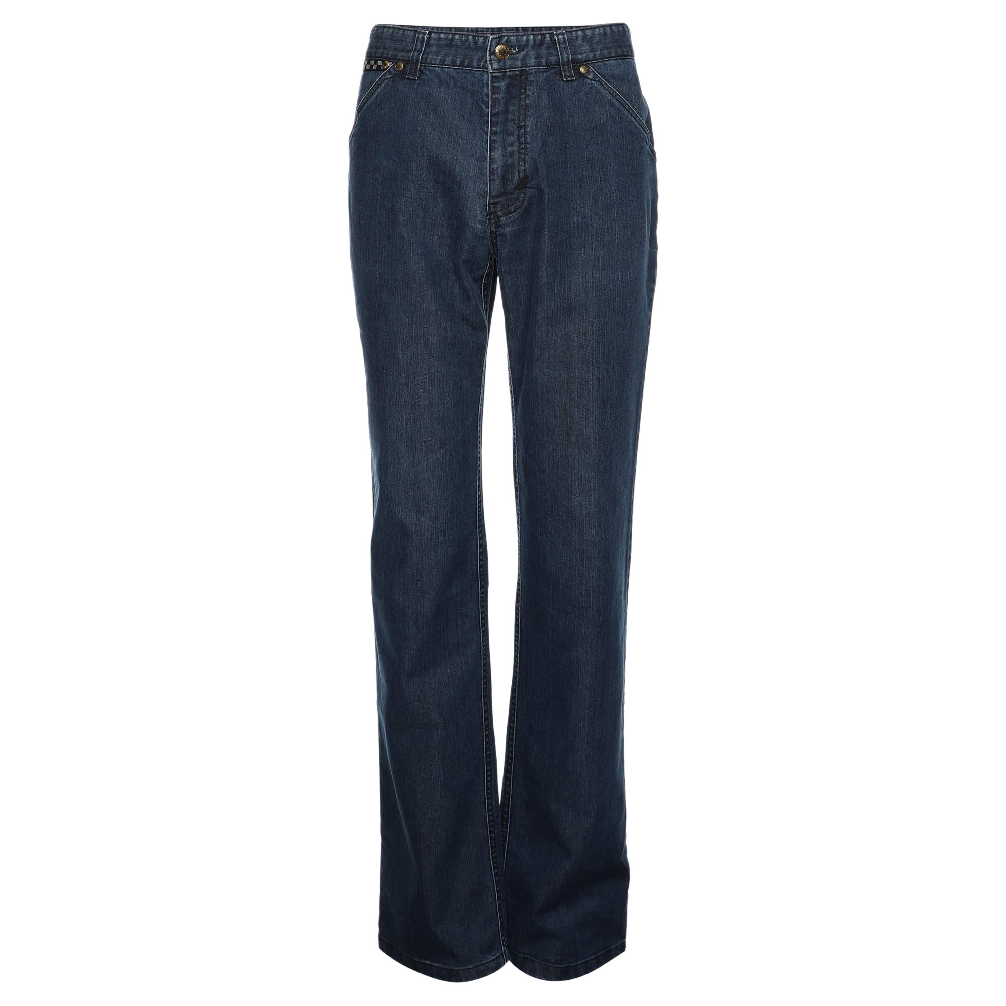 Louis Vuitton Blue Denim Jeans XL For Sale