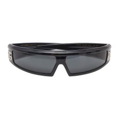 Dolce & Gabbana Black Acetate DG6181 Shield Sunglasses