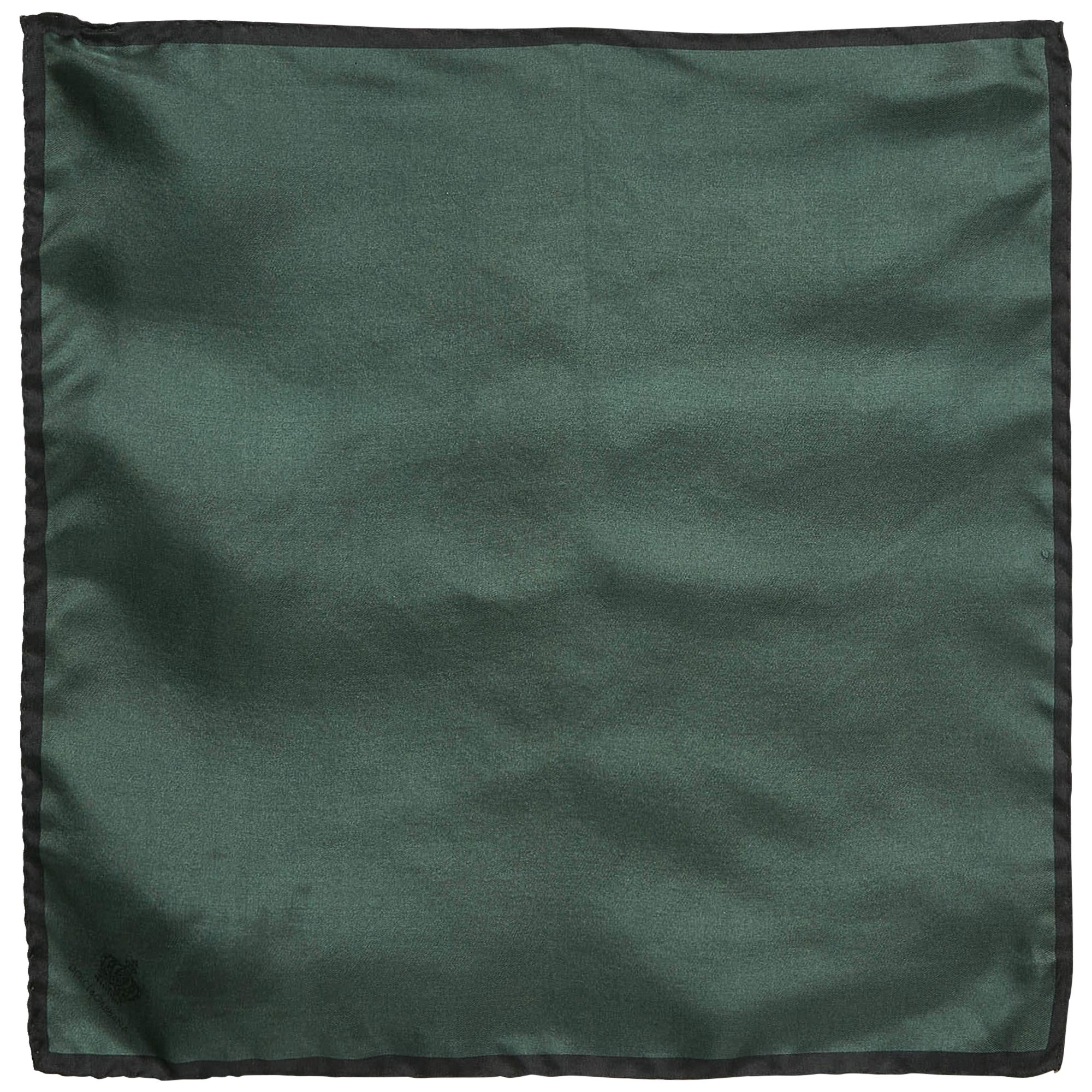 Dolce & Gabbana Green Silk Pocket Square For Sale