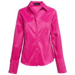 CH Carolina Herrera Pink Button Front Shirt L