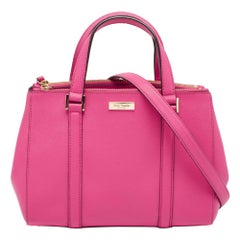 Kate Spade Pink Leather Newberry Lane Loden Tote