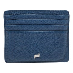 Porte-cartes Porsche Design en cuir bleu