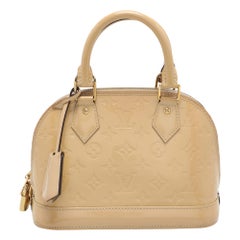 Louis Vuitton Beige Monogram Vernis Leather Alma BB Bag