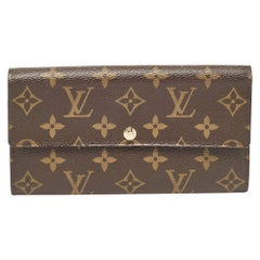 Louis Vuitton Brown Monogram Canvas Sarah Wallet