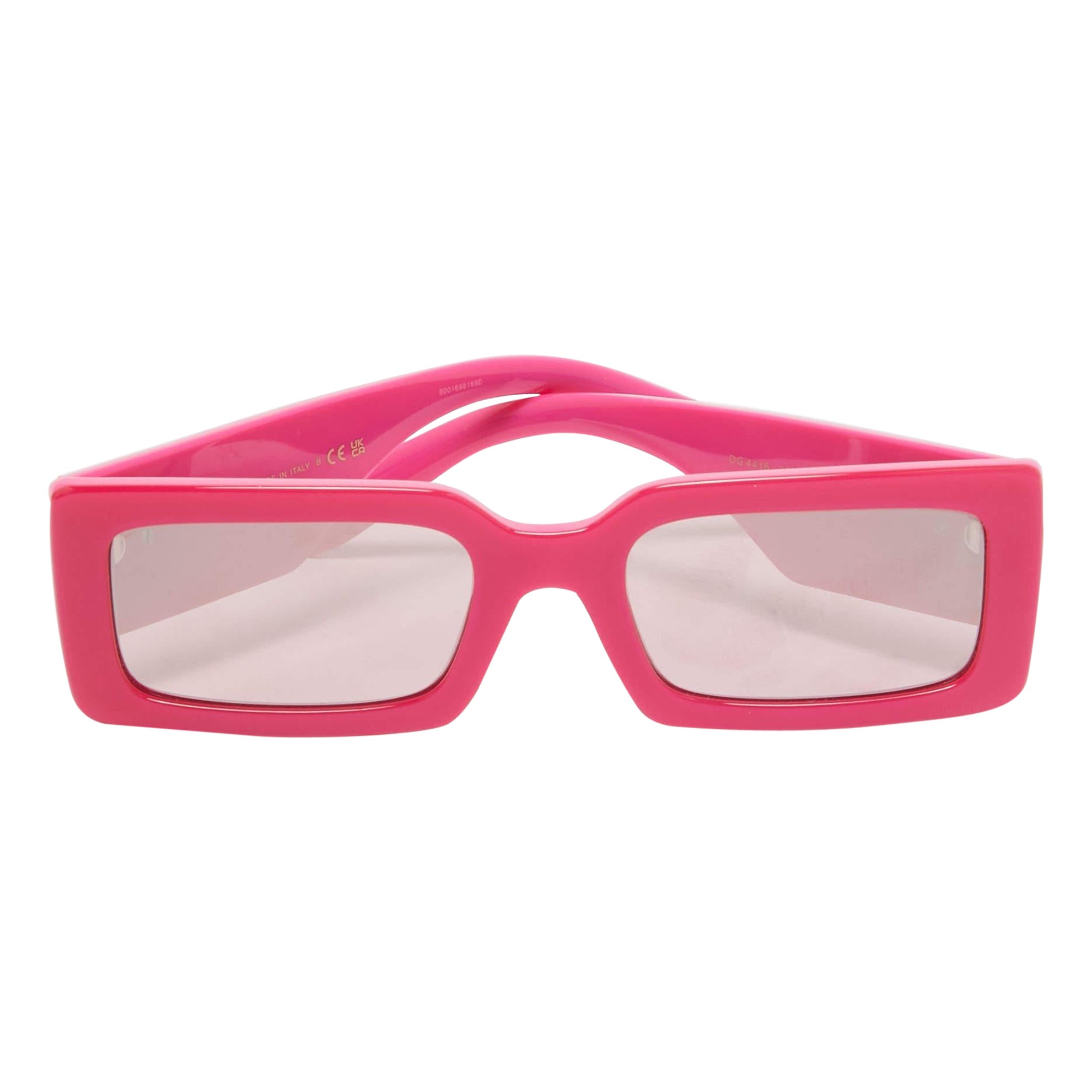 Dolce & Gabbana Lunettes de soleil carrées DG 4416 roses et miroirs