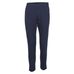 Joseph Marineblaue Gabardine-Hose aus Stretch- Stretch in Knöchellänge M