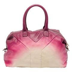 Yves Saint Laurent Ombre Pink Leather Easy Y Satchel