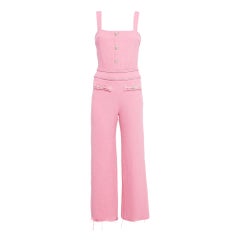 Mono de tirantes de tweed rosa Maje S
