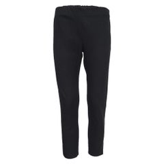 Joseph Schwarze Gabardine-Hose aus Stretchstreifen in Knöchellänge M
