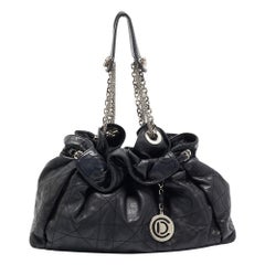 Dior Black Cannage Leather Le Trente Hobo