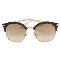 Jimmy Choo Brown Gradient Hally/S Round Sunglasses