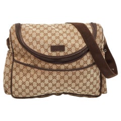 Used Gucci Beige/Ebony GG Canvas Original Baby Changing Bag