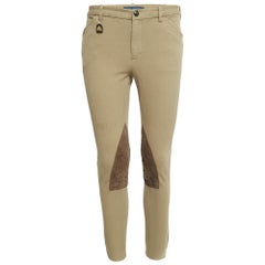 Pantalón de drill de algodón verde Ralph Lauren M