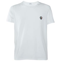 Dolce & Gabbana Underwear White Cotton Logo Embroidered T-Shirt L