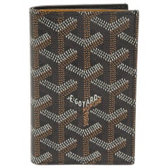 Portacarte Saint Pierre in tela Coates Goyard nero