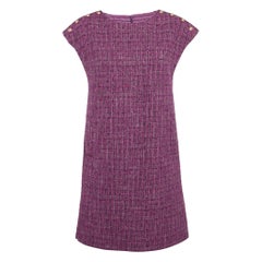 Chanel Purple Fantasy Tweed Mini Tunic Dress M