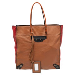Balanciaga Multicolor Leather Papier A5 Tote