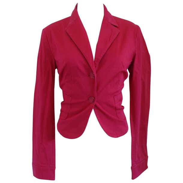 Versace Jeans Couture Fucsia Cotton Jacket For Sale at 1stDibs ...