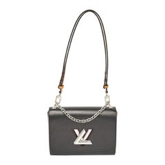 Louis Vuitton Black Epi Leather Twist MM Bag