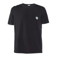 Dolce & Gabbana Underwear Black Cotton Logo Embroidered T-Shirt L