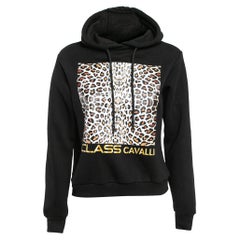 Class by Roberto Cavalli Leopard Print Strick- Hoodie XS