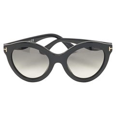 Tom Ford Black Gradient Chiara TF359 Cat Eye Sunglasses
