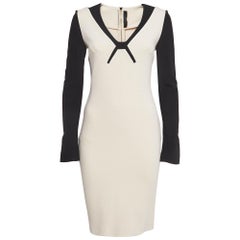 Roland Mouret Cream Stretch Crepe Kutim Dress M