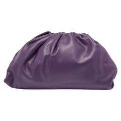 Bottega Veneta Purple Leather Leather Teen Pouch