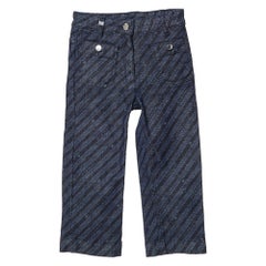 Givenchy Blue Logo Pattern Denim Jeans 6 Yrs