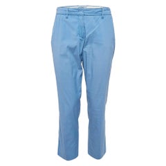 Prada Blaue Hose aus Baumwollmischung M