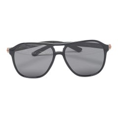 Bvlgari Lunettes de soleil carrées Diagono 7034 noir
