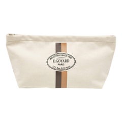Goyard Borsa organizer Necessaire in tela beige chiaro