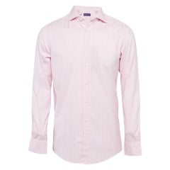 Ralph Lauren Pink Stripe Cotton Long Sleeve Shirt S