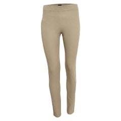 Joseph Grüne Gabardine-Leggings aus Stretch M