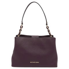 Michael Kors: borsa Sofia in pelle viola