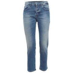 N&ordm;21 Jeans a vita alta in denim lavato blu M Vita 28"