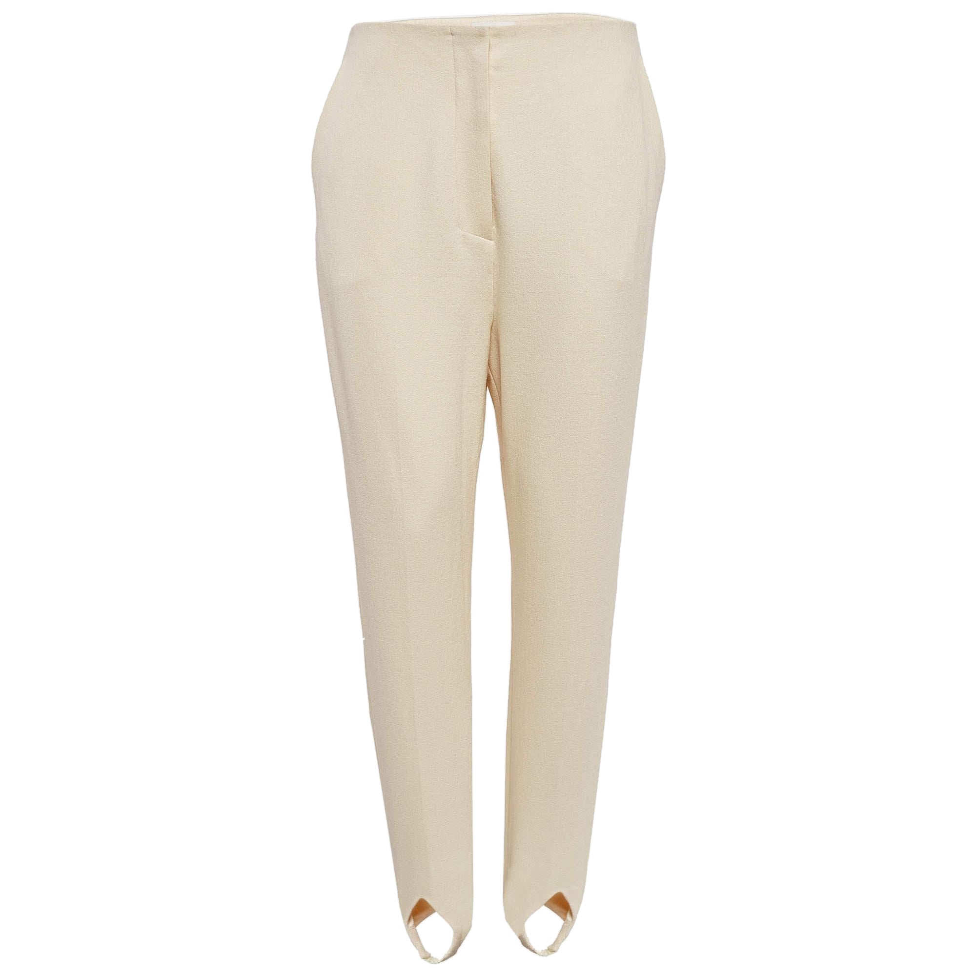 Nanushka Cream Jersey Darby Stirrup Leggings M For Sale