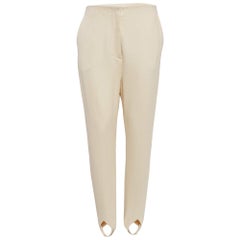 Nanushka Cream Jersey Darby Stirrup Leggings M