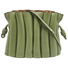 Loewe Rosemary Leather Ondas Flamenco Knot Shoulder Bag