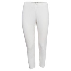 Joseph White Stretch Gabardine Leggings M
