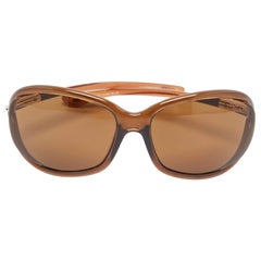Tom Ford Brown Gradient Jennifer TF8 Oversized Sunglasses