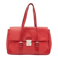 Louis Vuitton Rouge Epi Leather Segur MM Bag