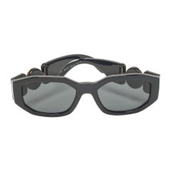 Versace Black MOD 4361 Medusa Biggie Square Sunglasses