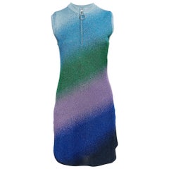 Maje Multicolor Lurexstrick Ärmelloses Minikleid M