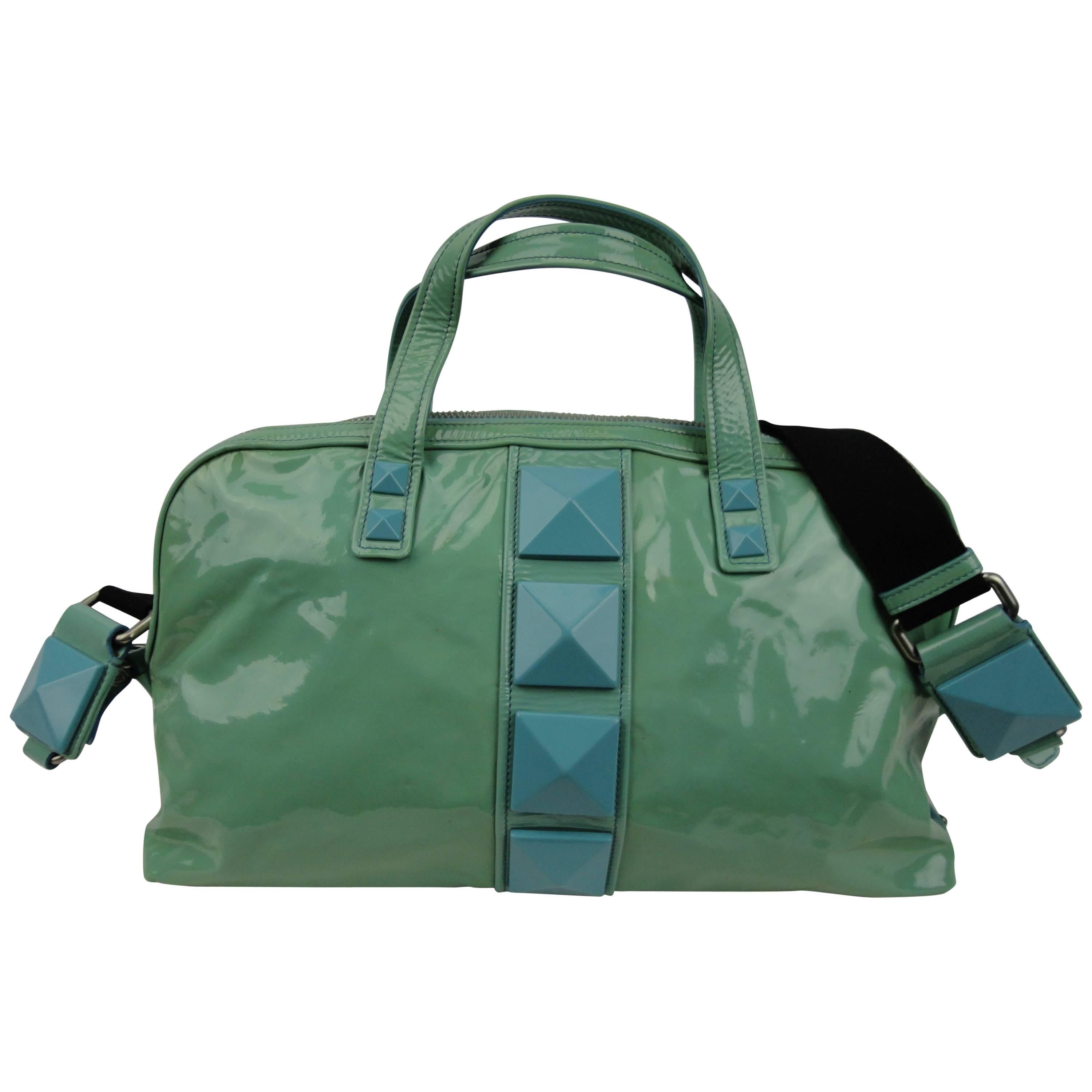 Marc Jacobs Aqua Patent Leather Bag