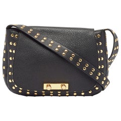Marni Bolso con solapa de piel negra y tachuelas
