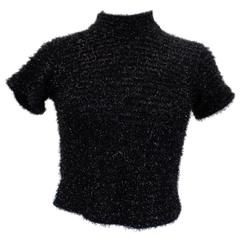 1980s Vintage Schegge Brand Black Shirt 9