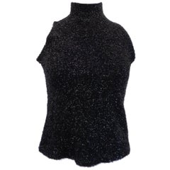 1980s Vintage Schegge Brand Black Shirt